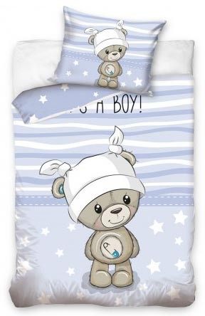 Lenjerie de pat licenta baby Bear 100 135 cm, 40 60 cm CBX191004