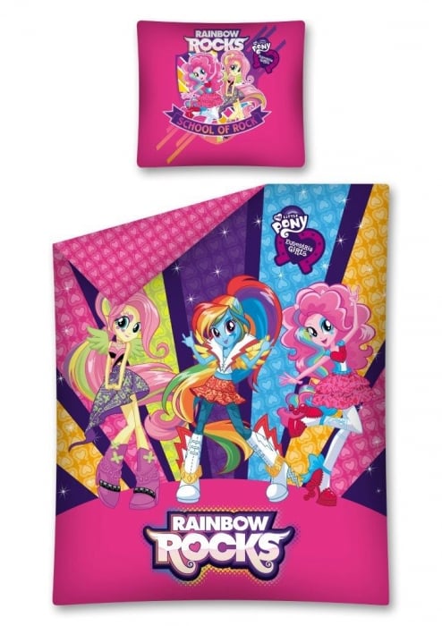 Lenjerie de pat licenta My Little Pony - Equestria Girls marime 160x200 cm