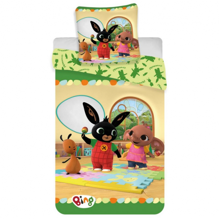 Lenjerie de pat pentru copii Bing  140×200 cm, 70×90 cm [2]