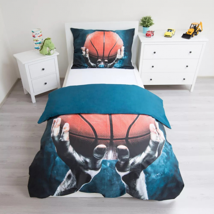 Lenjerie de pat pentru copii Basketball 140×200cm, 70×90 cm [3]