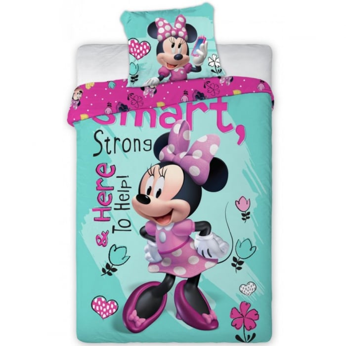 Lenjerie de pat pentru copii Disney Minnie 140 200 cm, 70 90 cm