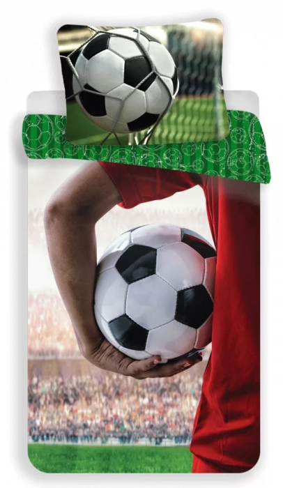 Lenjerie de pat pentru copii Fotbal 140 200cm, 70 90 cm