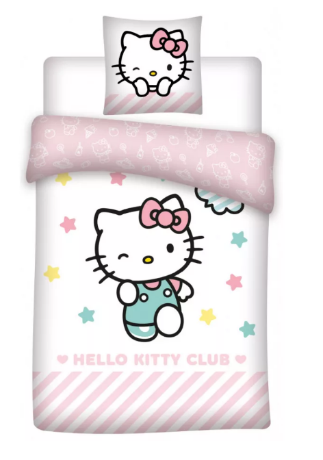 Lenjerie de pat pentru copii Hello Kitty 140 200 cm, 70 90 cm