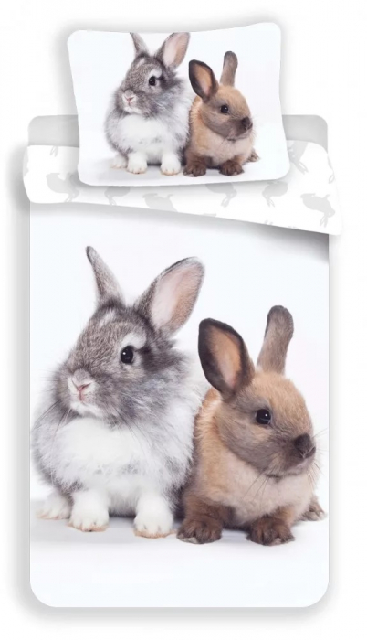 Lenjerie de pat pentru copii Iepurasul Bunny 140×200cm, 70×90 cm [1]