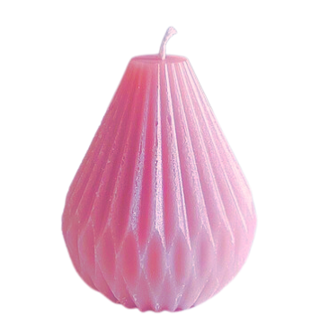 Lumanare decorativa parfumata in forma de para 8cm inaltime,, roz