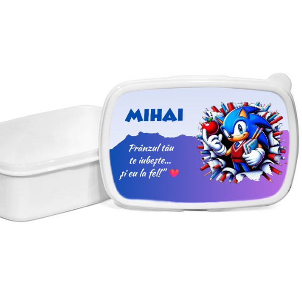 Lunchbox Caserola personalizata cu personaj și nume pentru sandwich SN202 [1]