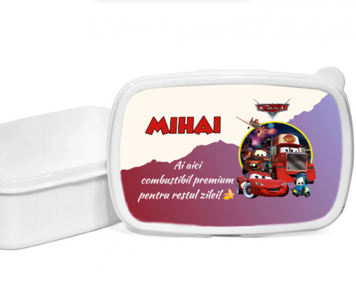 Lunchbox Caserola personalizata cu personaj și nume pentru sandwich [1]