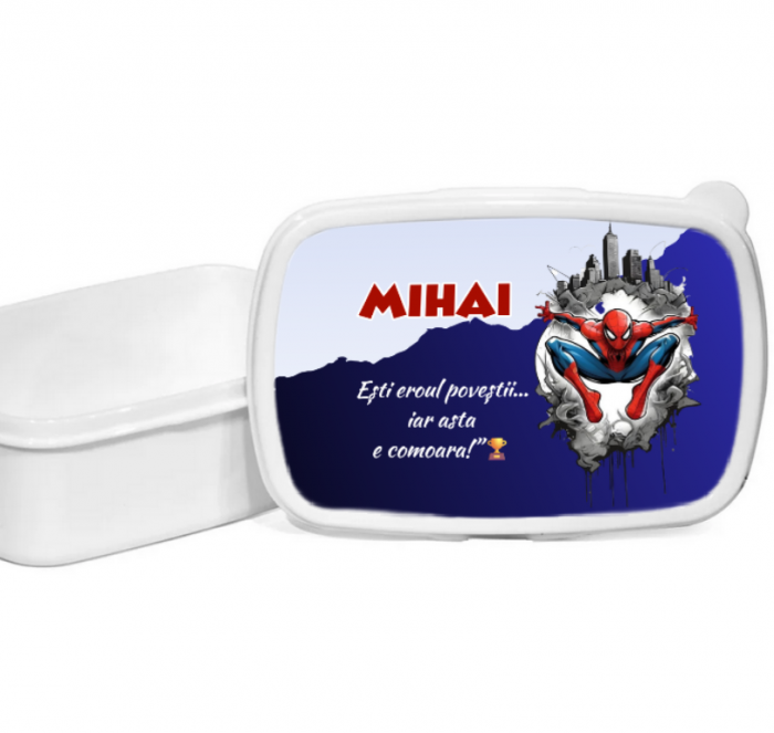 Lunchbox Caserola personalizata cu personaj și nume pentru sandwich [1]