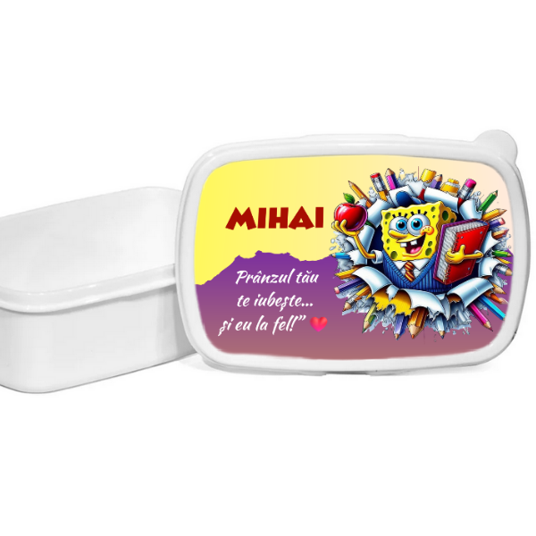 Lunchbox Caserola personalizata cu personaj și nume pentru sandwich [1]