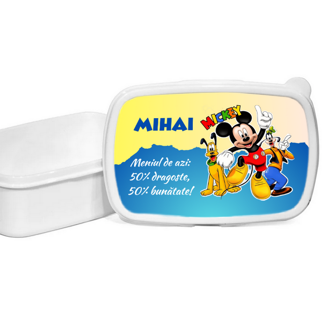 Lunchbox Caserola personalizata cu personaj și nume pentru sandwich [1]