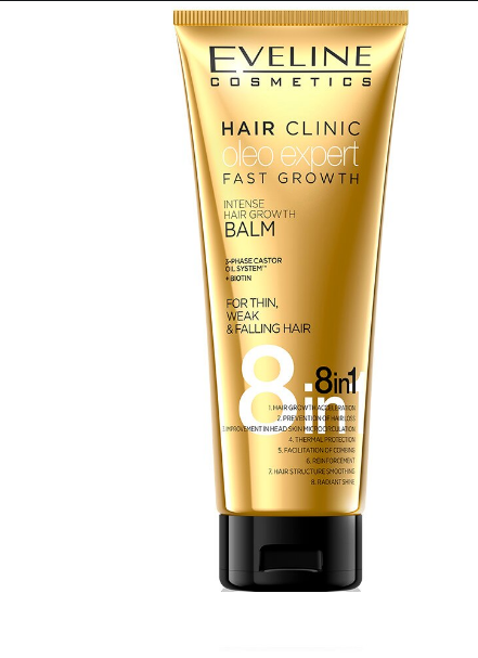 Balsam par Eveline 8 in 1 Hair Clinic Oleo Expert 250ml [1]