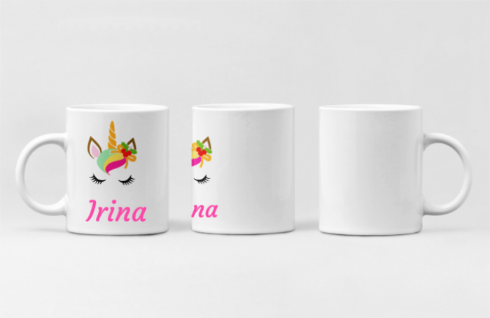 Mini cană pentru copii personalizată cu nume sau poza preferată cu tematică de Crăciun  Happy Rudolf AST20851 [3]