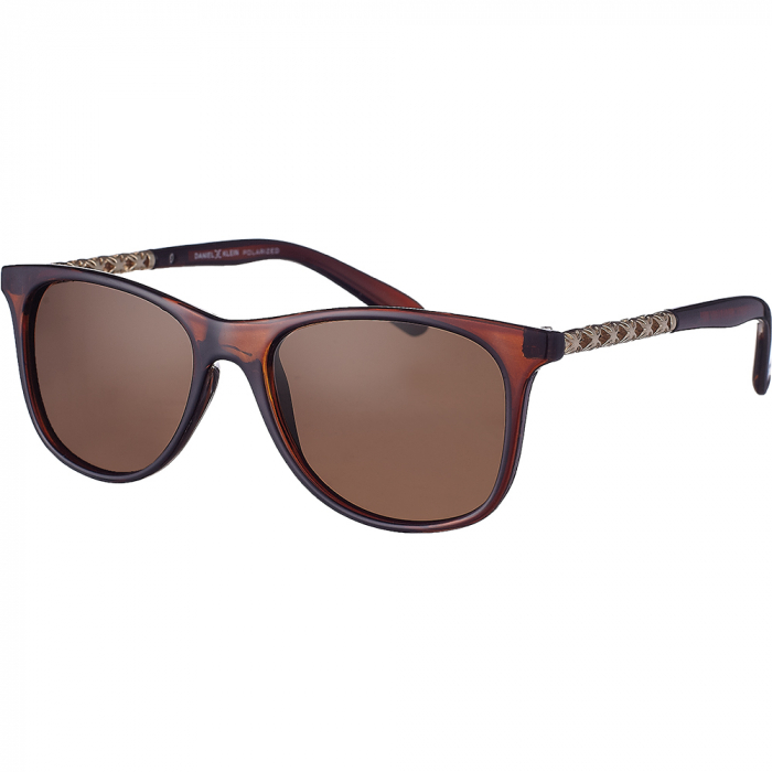 Ochelari de soare maro, pentru dama, Daniel Klein Sunglasses, DK4138-2