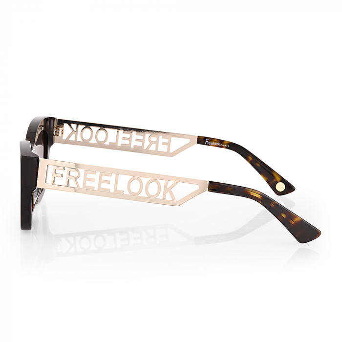 Ochelari de soare maro, pentru dama, Freelook Sunglasses, F1002-3 [2]