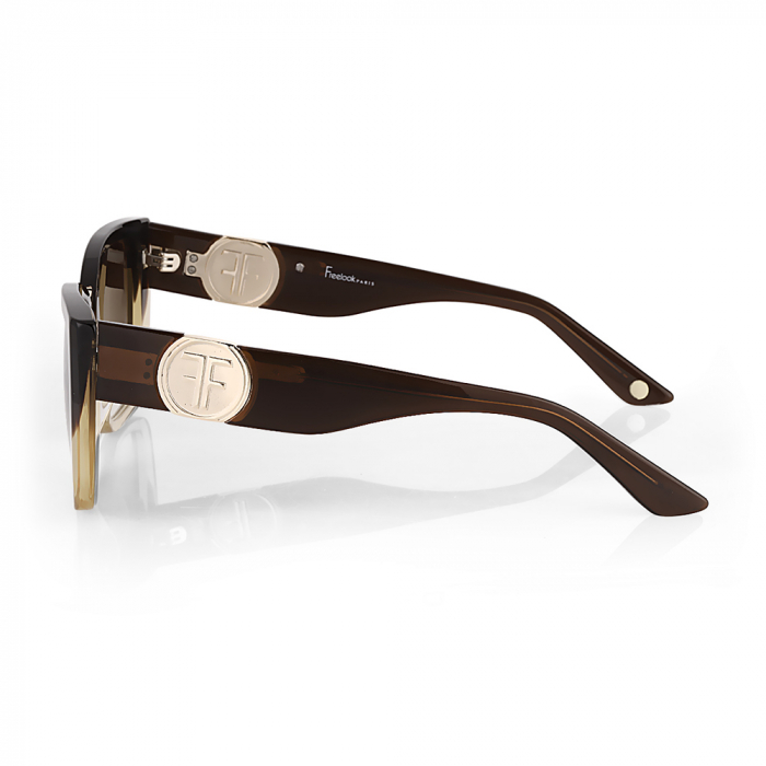 Ochelari de soare maro, pentru dama, Freelook Sunglasses, F1005-2 [2]