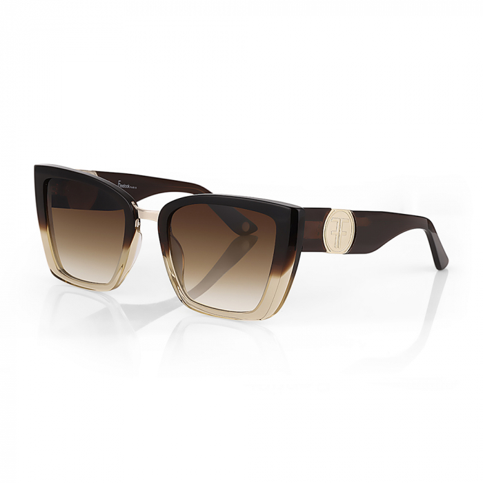 Ochelari de soare maro, pentru dama, Freelook Sunglasses, F1005-2 [1]