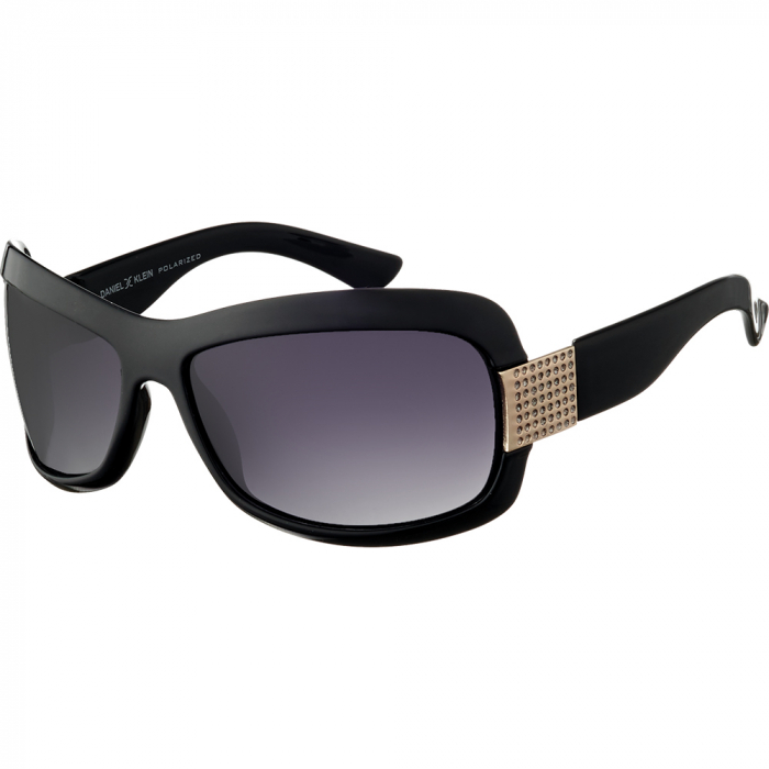 Ochelari de soare negri, pentru dama, Daniel Klein Sunglasses, DK4150-1