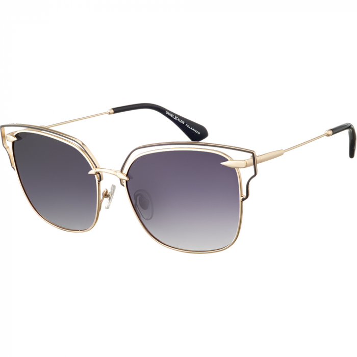 Ochelari de soare negri, pentru dama, Daniel Klein Sunglasses, DK4165-1