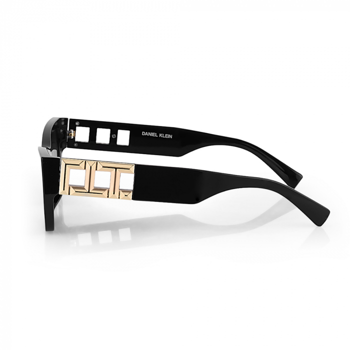 Ochelari de soare negri, pentru dama, Daniel Klein Sunglasses, DK4310-1 [2]