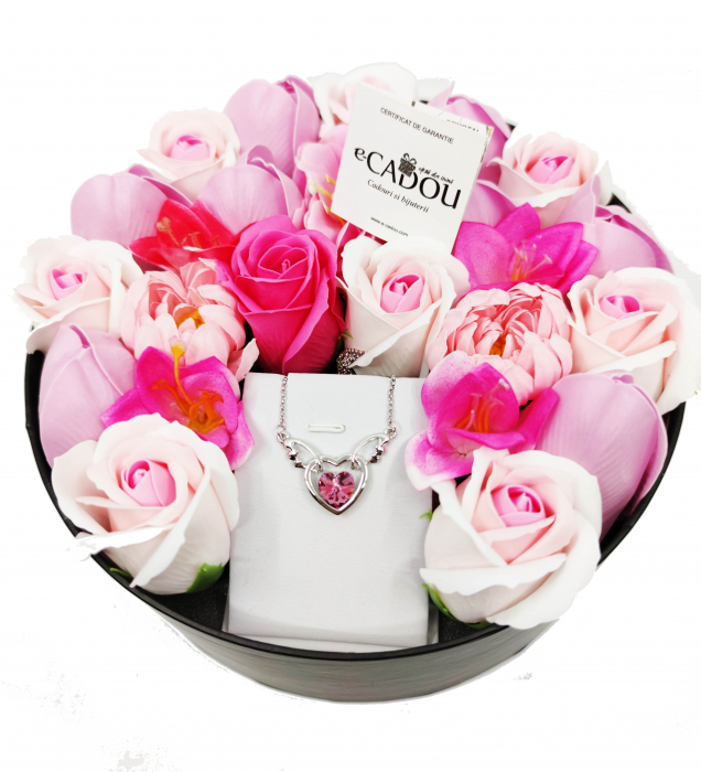 Pachet cadou cu 23 mix flori din sapun AC-R162-M1 FantasyHeart Rose [2]
