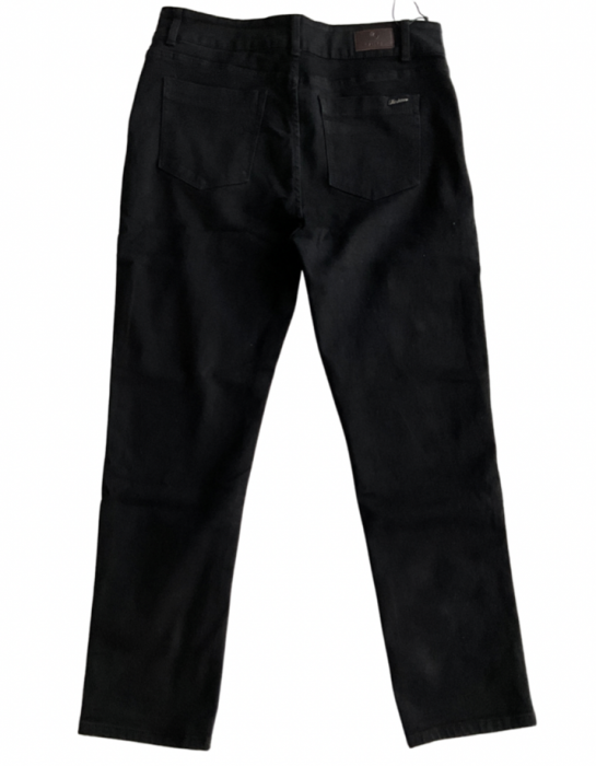Pantaloni negri  serie mare batal, putin pufosi P731 [2]