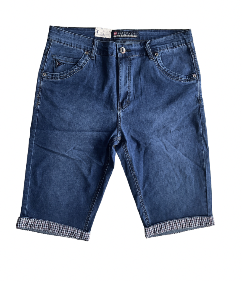 Pantaloni scurti JEANS albastri pentru barbati 5127D, serie mare 36-44