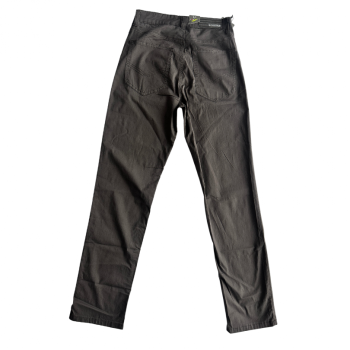 Pantaloni tercot bej inchis pentru  barbati, serie clasica, 98% bumbac  107C [3]