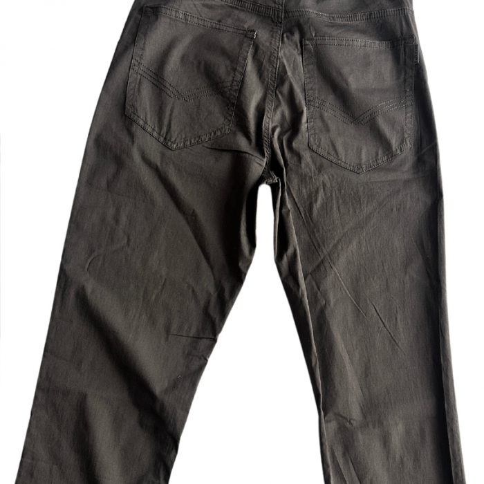 Pantaloni tercot bej inchis pentru  barbati, serie clasica, 98% bumbac  107C [2]