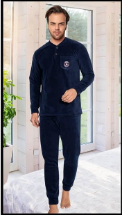 Pijama din două piese,barbati, Material bumbac, Berfin 504 [3]