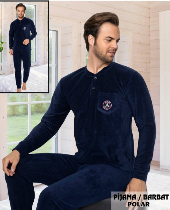 Pijama din două piese,barbati, Material bumbac, Berfin 504 [4]