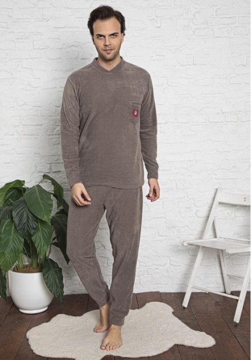 Pijama din două piese,barbati, Material polar, Lux,  Baki24, 100%micro [2]