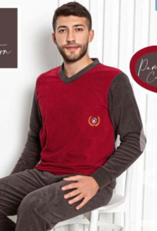 Pijama din două piese,barbati, Material polar, Lux,  Baki36, 100%micro [2]
