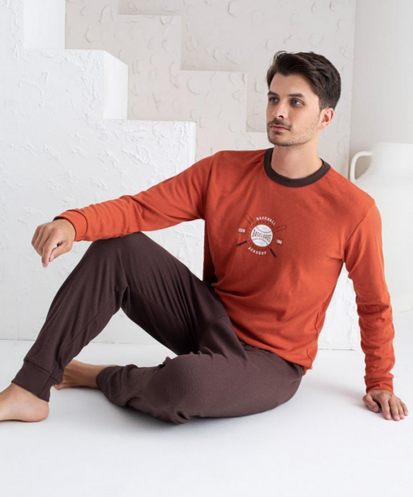 Pijama din două piese pentru barbati, Material bumbac, Berfin 8023 [2]