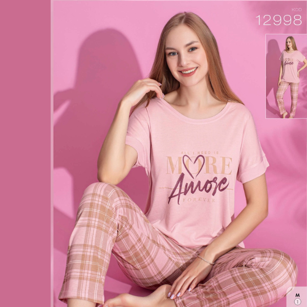Pijama femei din două piese, Material 100% Viscon, Lux PIJ12998 [1]