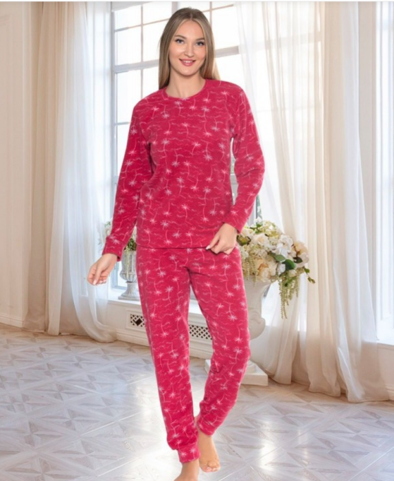 Pijama FEMEI polar, din două piese, Material 100% micro, Lux,  BAK514 [2]