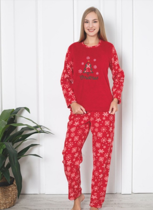 Pijama FEMEI polar si cocolino din două piese, Material 100% micro, Lux,  BAK306 [2]