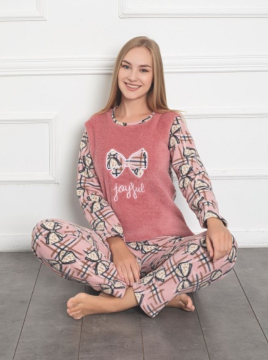 Pijama FEMEI polar si cocolino din două piese, Material 100% micro, Lux,  BAK322 [1]