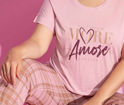Pijama femei serie mare Battal, din două piese, Material 100% Viscon, Lux PIJ32998 [2]