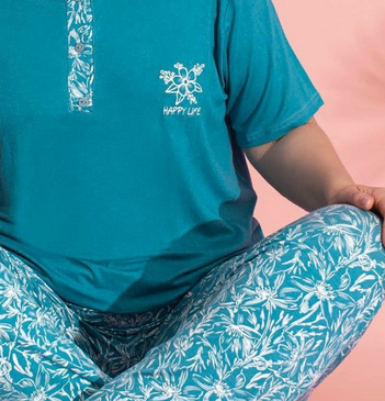 Pijama femei serie mare Battal, din două piese, Material 100% Viscon, Lux PIJ32974 [2]