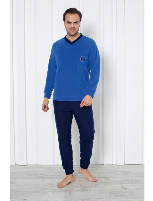 Pijama groasa din două piese, barbati, Material polar, Lux,  Baki1838 100%micro [2]