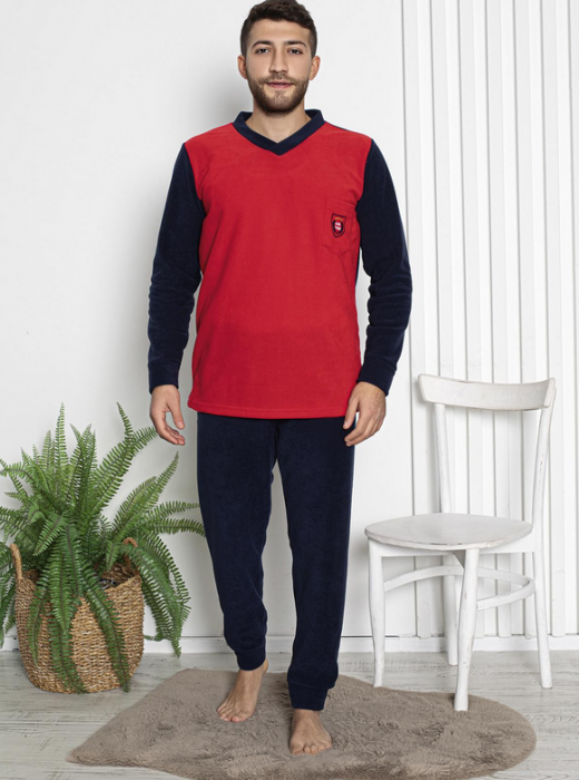 Pijama groasa din două piese, barbati, Material polar, Lux,  Baki31 100%micro [1]