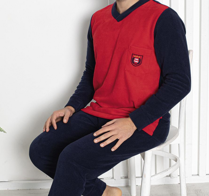 Pijama groasa din două piese, barbati, Material polar, Lux,  Baki31 100%micro [3]