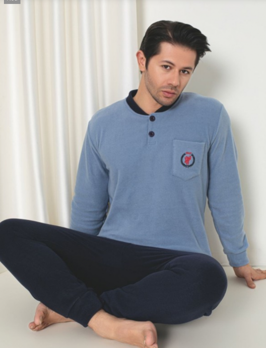 Pijama groasa din două piese, barbati, Material polar, Lux,  Baki1048 100%micro [1]