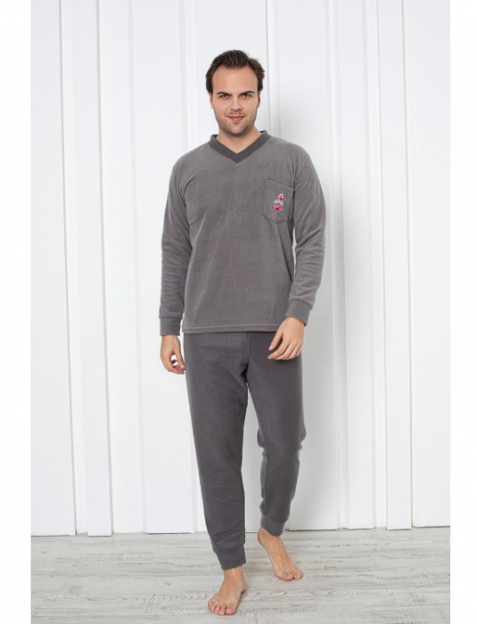 Pijama groasa din două piese, barbati, Material polar, Lux,  Baki1842 100%micro [2]