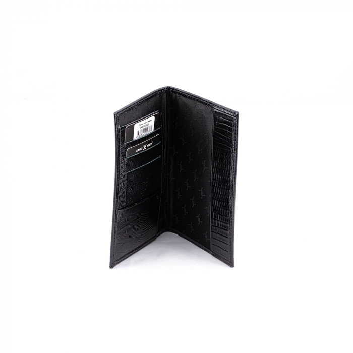 Port card negru Daniel Klein, pentru barbati, din piele naturala, DKW3048-01 [2]