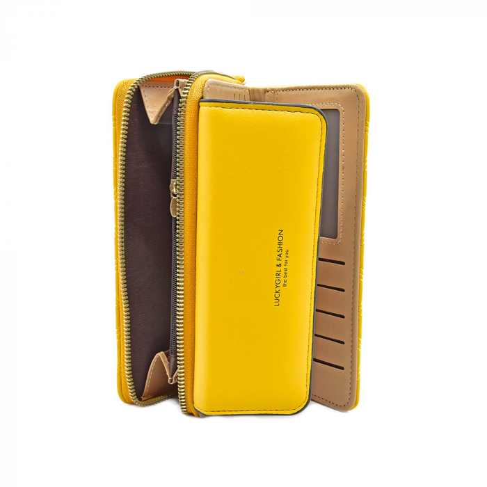 Portofel Angel Din Piele Ecologica Galben [2]