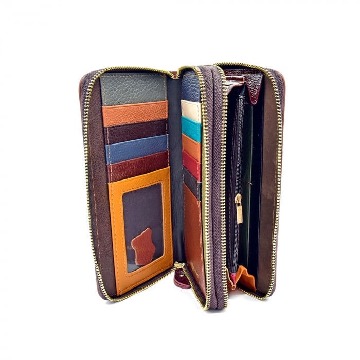 Portofel Angel Din Piele Naturala Multicolor [2]
