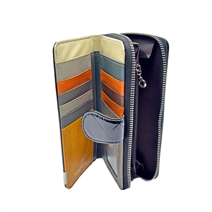 Portofel Angel Din Piele Naturala Negru [2]