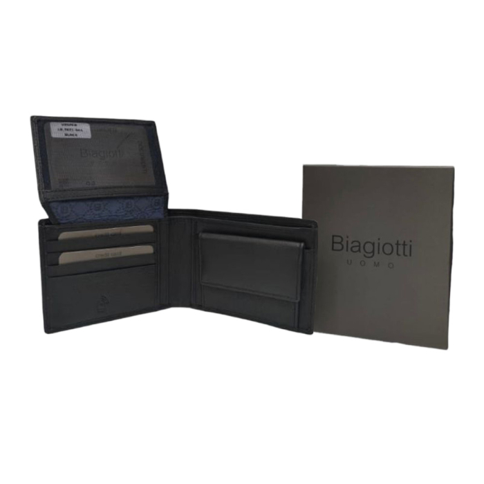 Portofel Biagiotti Uomo Piele Bleumarin [2]