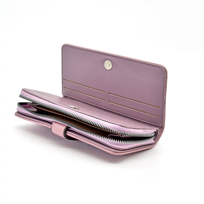 Portofel Dama Piele Ecologica Mov Mia [3]